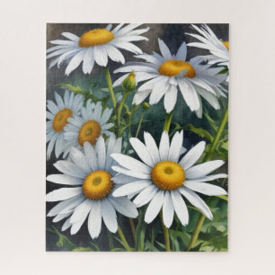 Daisies Bloemenbos Elegante Waterverf Legpuzzel