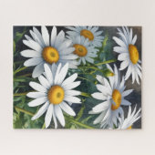 Daisies Bloemenbos Elegante Waterverf Legpuzzel (Horizontaal)