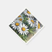 Daisies Bloemenbos Elegante Waterverf Servet (Hoek)