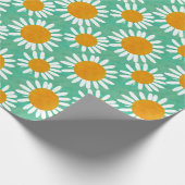 Daisies Boho Folk Art geïnspireerd Cadeaupapier (Hoek)