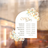 Daisies boogopeninguren raamkoeling raamsticker (Vel 2)