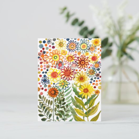 Daisies Briefkaart (Staand voorkant)