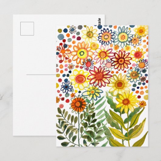 Daisies Briefkaart (Voorkant / Achterkant)