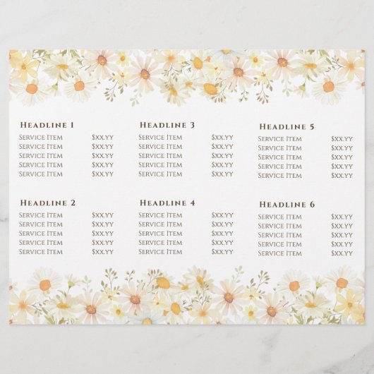 Daisies brochure (Achterkant)
