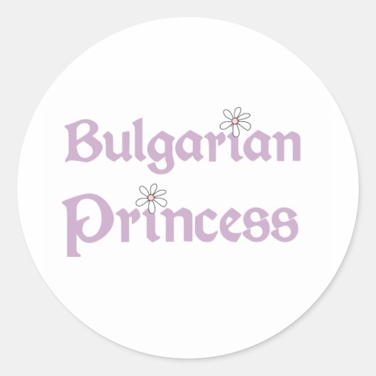 Daisies Bulgaarse prinses Ronde Sticker (Voorkant)