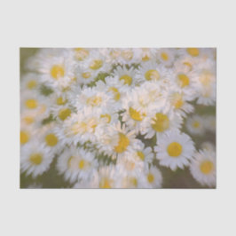 Daisies Bunch White Print Floral Decoupage Tissuepapier