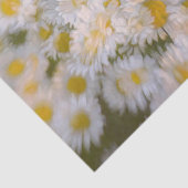 Daisies Bunch White Print Floral Decoupage Tissuepapier (Detail)