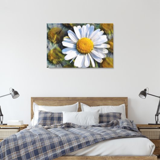 DAISIES CANVAS AFDRUK (Insitu (Slaapkamer))