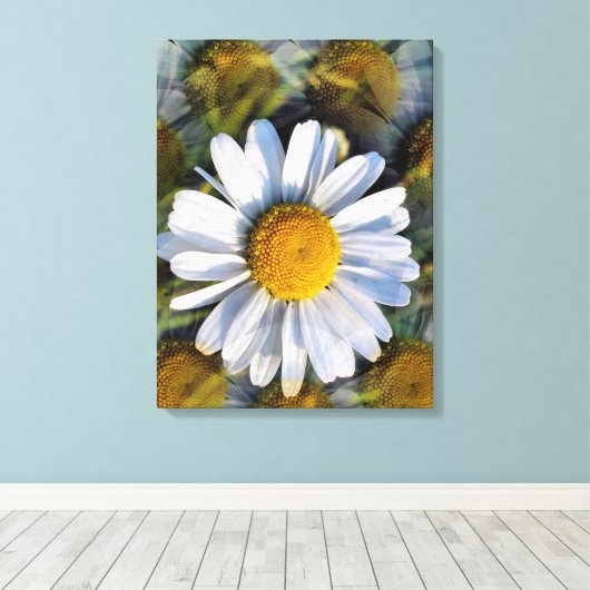 DAISIES CANVAS AFDRUK (Insitu (Houten vloer))