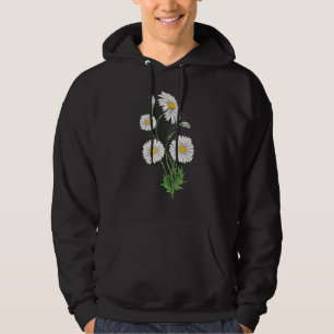 Daisies Chamomile & Marguerites Bouquet Retro Dais Hoodie