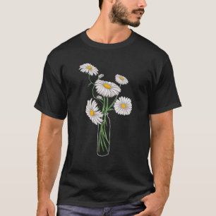 Daisies Chamomile Marguerites Bouquet Retro Daisy T-shirt