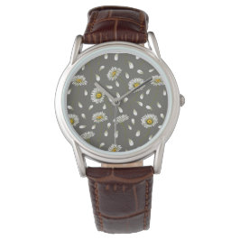 Daisies-chic-patroon Horloge