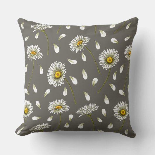 Daisies-chic-patroon Kussen (Voorkant)