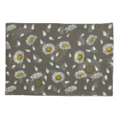 Daisies-chic-patroon Kussensloop (Achterkant-Links)