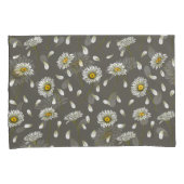 Daisies-chic-patroon Kussensloop (Voorkant-Rechts)