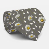 Daisies-chic-patroon Stropdas (Opgerold)
