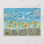 Daisies & Clouds Briefkaart (Voorkant)