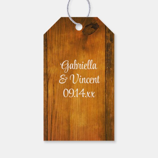 Daisies Cowboy Boots Western Wedding Favor Label Cadeaulabel (Achterkant)