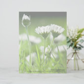 Daisies Custom Briefhoofd (Staand voorkant)