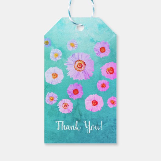 Daisies Custom Gift Label Cadeaulabel (Achterkant)
