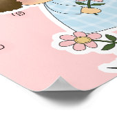 Daisies Cute Flower Spring Girl Poster (Hoek)