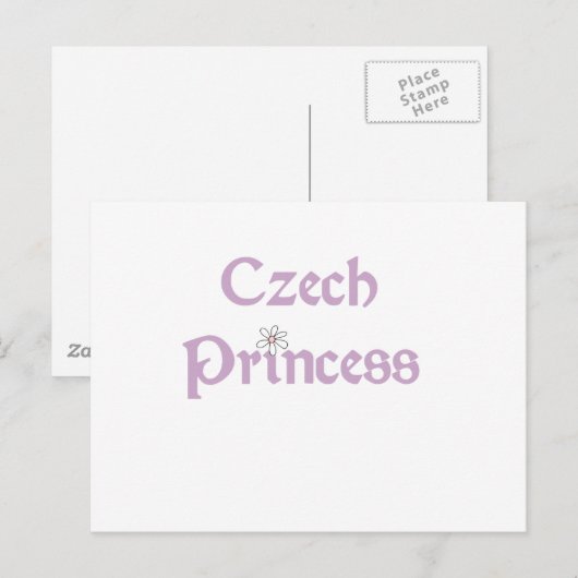 Daisies Czech Princess Briefkaart (Voorkant / Achterkant)