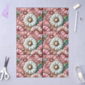 Daisies Daisy Pastel Roze Witte Bloemen Decoupage Tissuepapier (Craft)