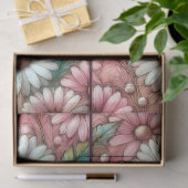 Daisies Daisy Pastel Roze Witte Bloemen Decoupage Tissuepapier (Geschenk)