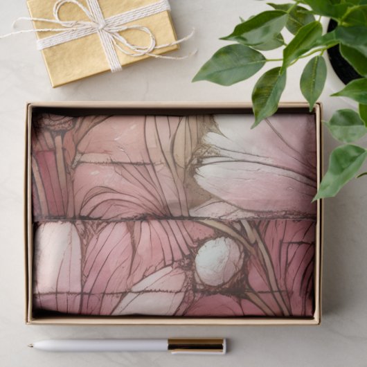 Daisies Daisy Pastel Roze Witte Bloemen Decoupage Tissuepapier (Geschenk)