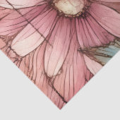 Daisies Daisy Pastel Roze Witte Bloemen Decoupage Tissuepapier (Detail)
