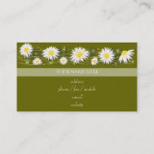 Daisies Dark Background Business Visitekaartje (Achterkant)