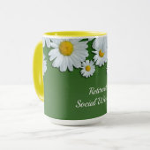 Daisies Design, sociale werker in ruste Mok (Voorkant links)