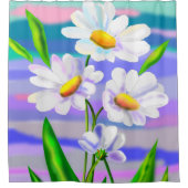 Daisies Douchegordijn Daisy Flowers (Voorkant)