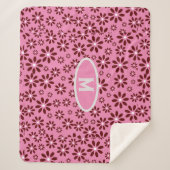 Daisies Eenvoudig Stijlvol Modern Sherpa Deken (Voorkant)