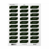 Daisies Elegant Modern Design Flowers Return Etiket (Full Sheet)