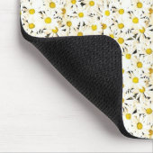 Daisies Elegant Modern Yellow White Sjabloon Muismat (Hoek)