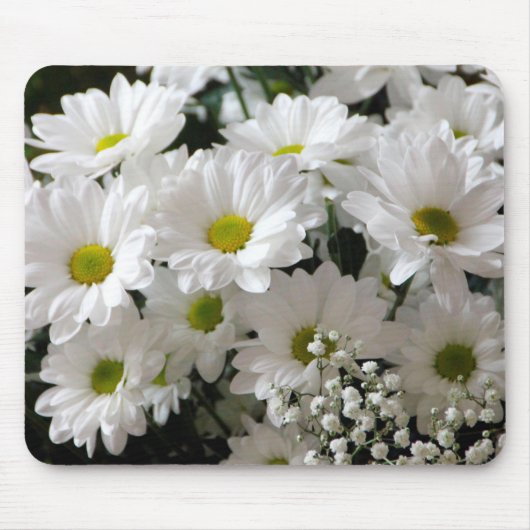 Daisies en Baby Breaths Muismat (Voorkant)