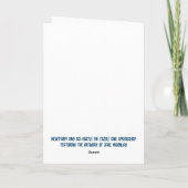 Daisies en blauwe lucht bedankkaart (Achterkant)