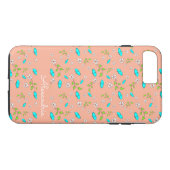 Daisies en Butterflies Coral & Turquoise Case-Mate iPhone Case (Achterkant (Horizontaal))