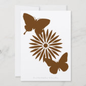 Daisies en Butterflies in de Uitnodiging van Choco (Achterkant)