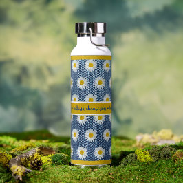 Daisies en Denim Waterfles