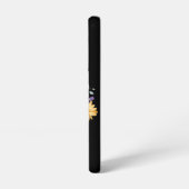 Daisies en Eucalyptus op zwart Samsung Galaxy Hoesje (Linkerkant)