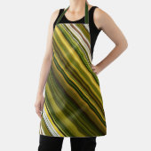 Daisies en Goldenrod Groene en Gele Streep Schort (Insitu)