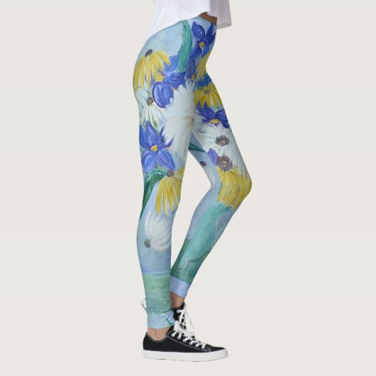 Daisies en Iris Leggings (Rechts)