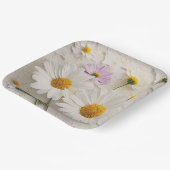 Daisies en Kosmos op noodlijdend papier Papieren Bordje (Gebogen)