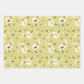 Daisies en Ladybugs-pakpapier Inpakpapier Vel (Voorkant)