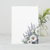 Daisies en Lavendel Kaart (Staand voorkant)