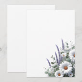 Daisies en Lavendel Kaart (Voorkant / Achterkant)