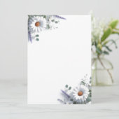 Daisies en Lavendel Kaart (Staand voorkant)