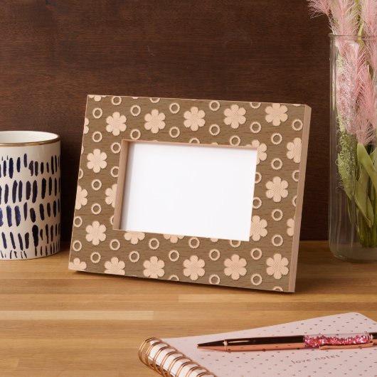 Daisies en Polka Dots Laser geëtst Afbeelding Lijs Gegraveerde Lijstjes (Links)